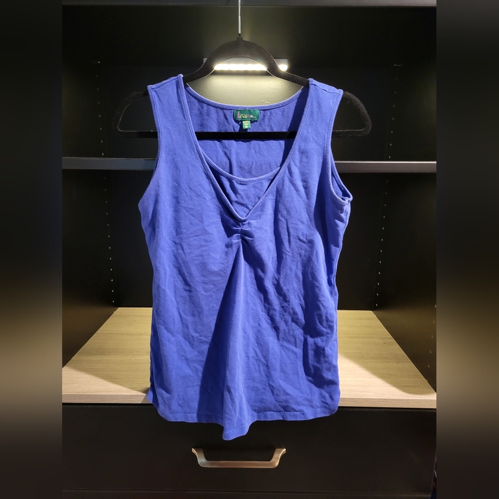 Blue nursing tank top size M